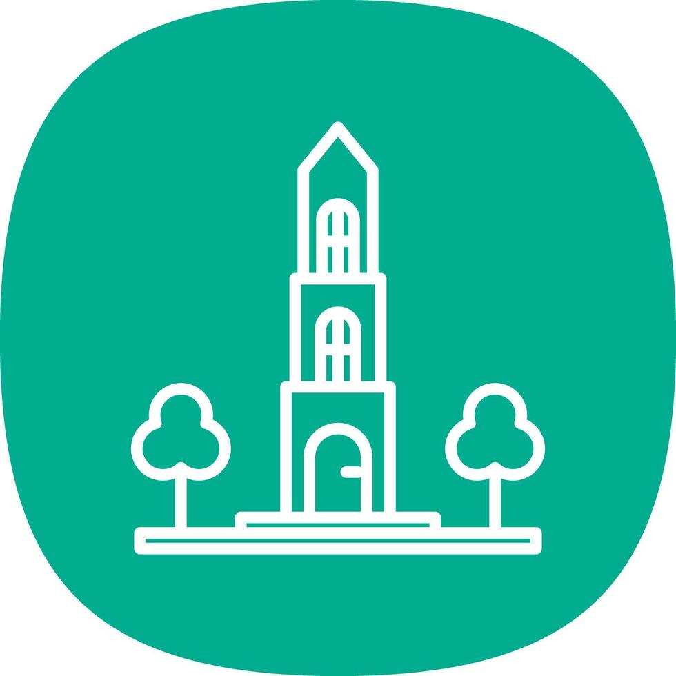 Dom tower Vector Icon Design