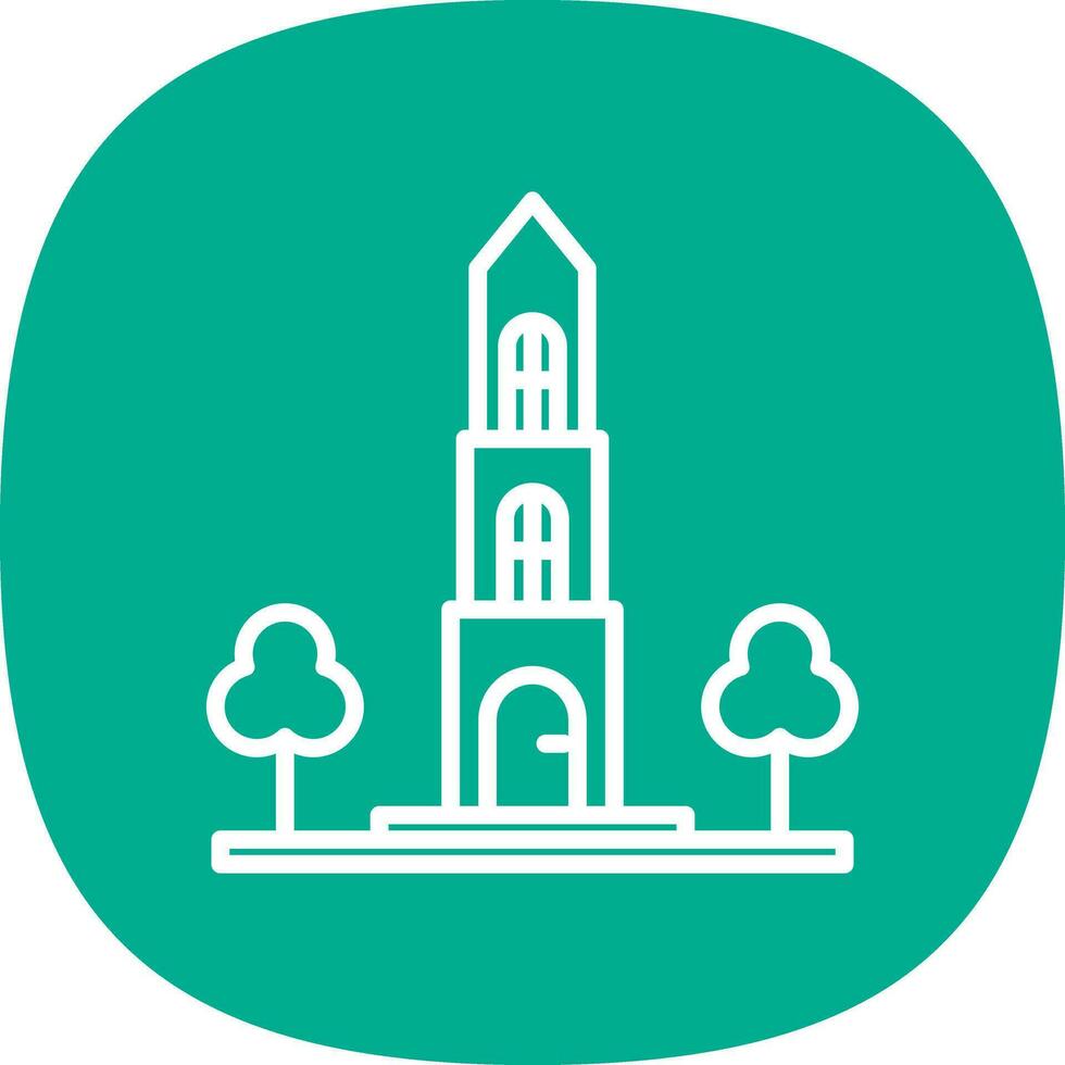 Dom tower Vector Icon Design