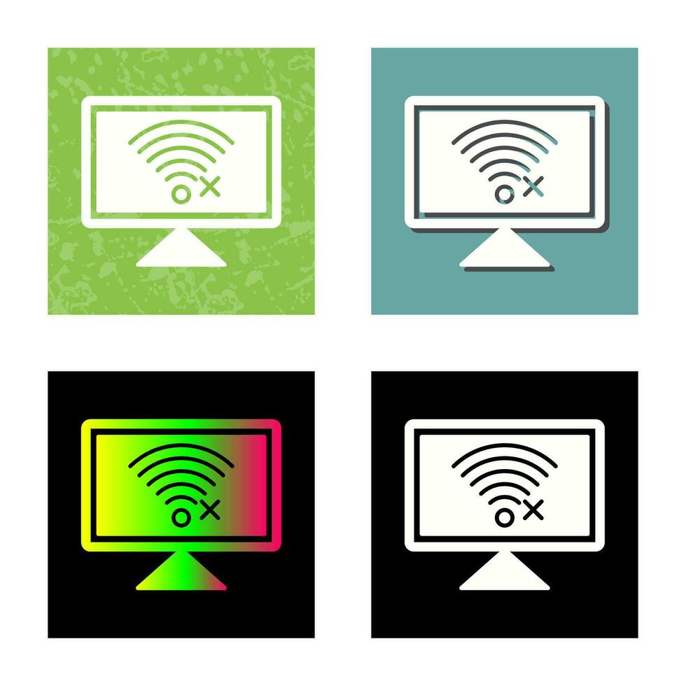 Disconnected Network Vector Icon