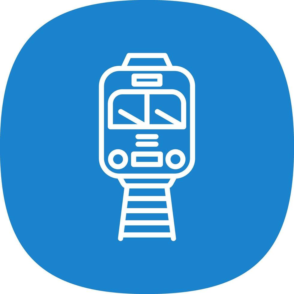 Tram Vector Icon Design