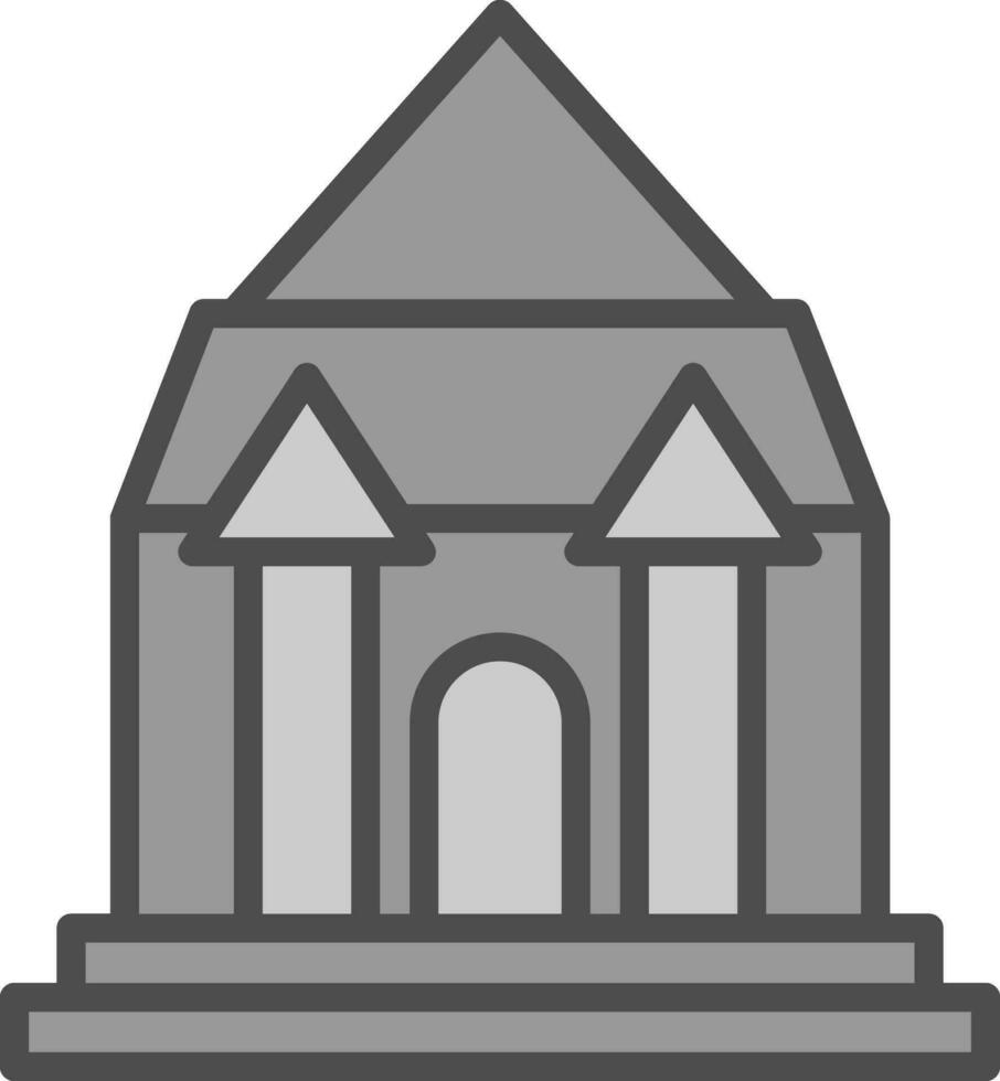 keukenhof castillo vector icono diseño