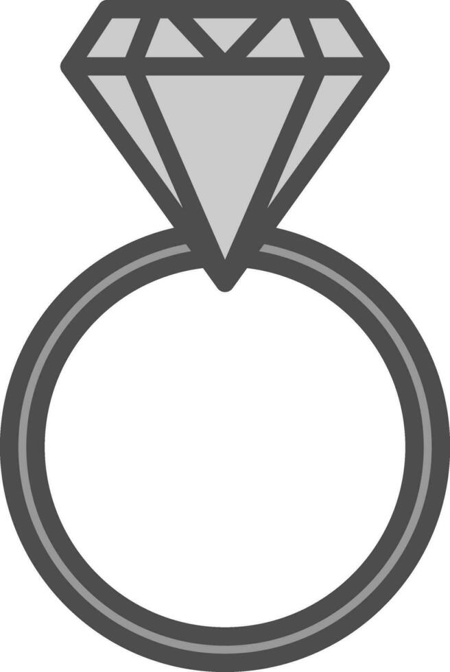 diseño de icono de vector de anillo de diamante