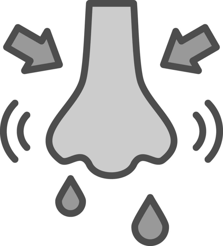 Rhinitis Vector Icon Design