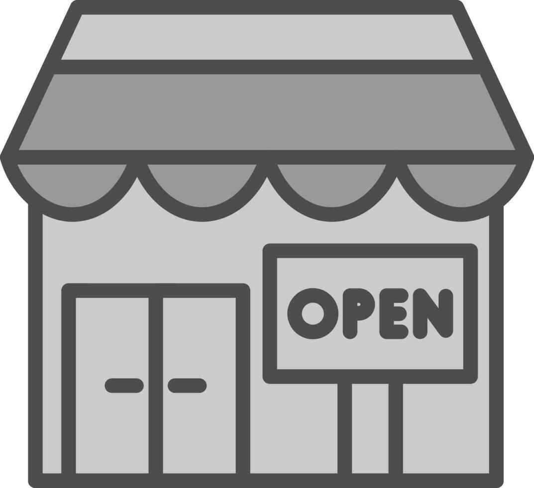 Opening shop Vector Icon Design