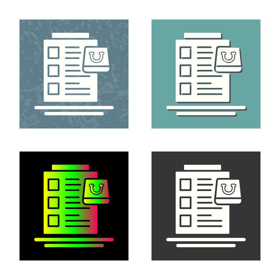 Wish List Vector Icon