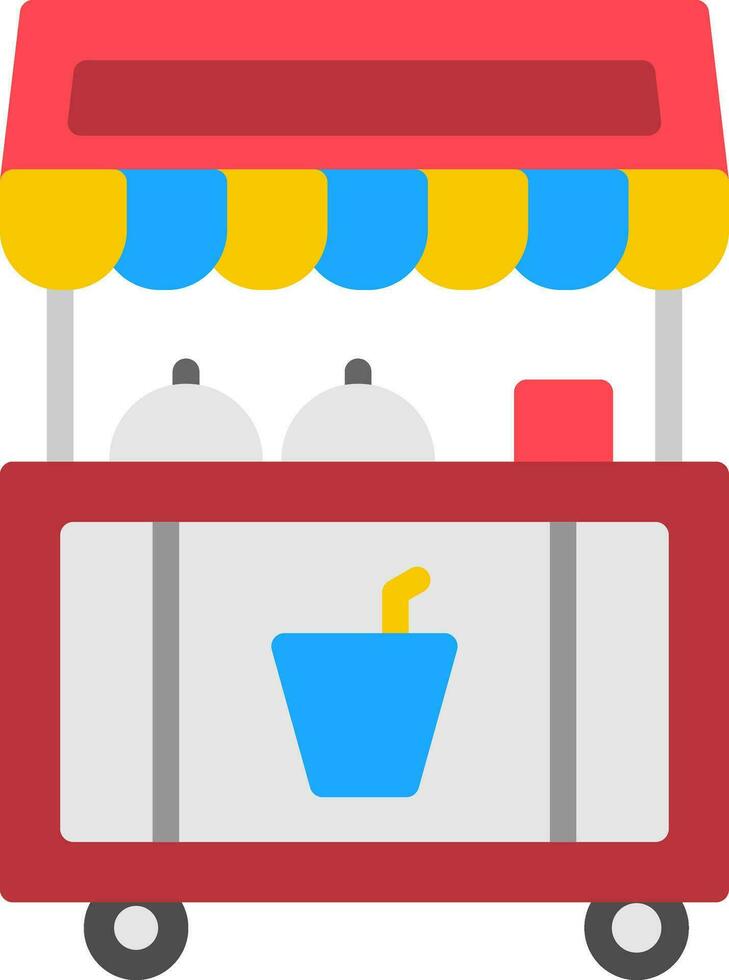 Food stand Vector Icon Design