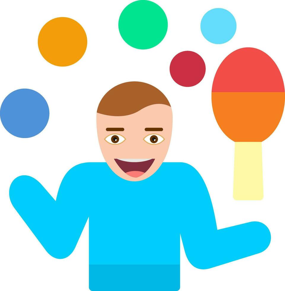 Juggling Vector Icon Design
