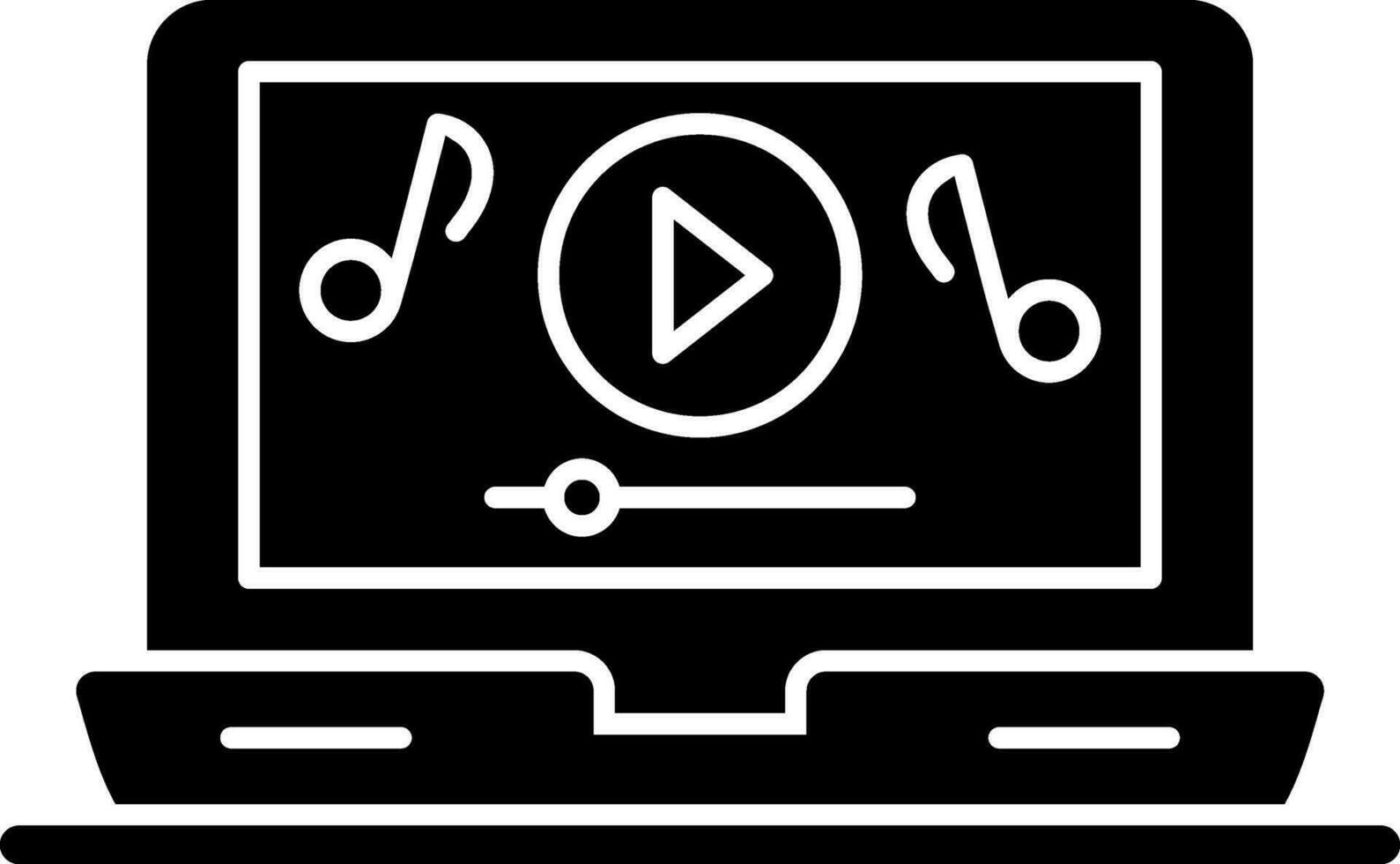 Music video Vector Icon Design