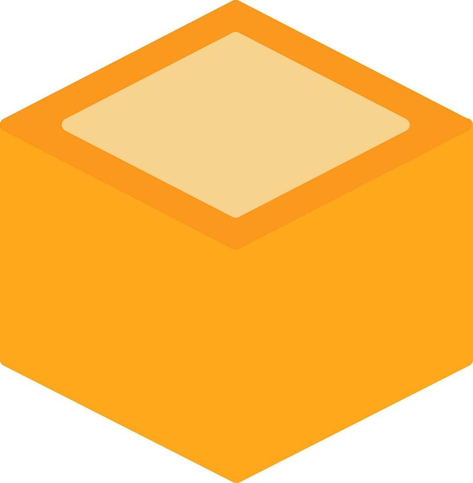 diseño de icono de vector de cubo