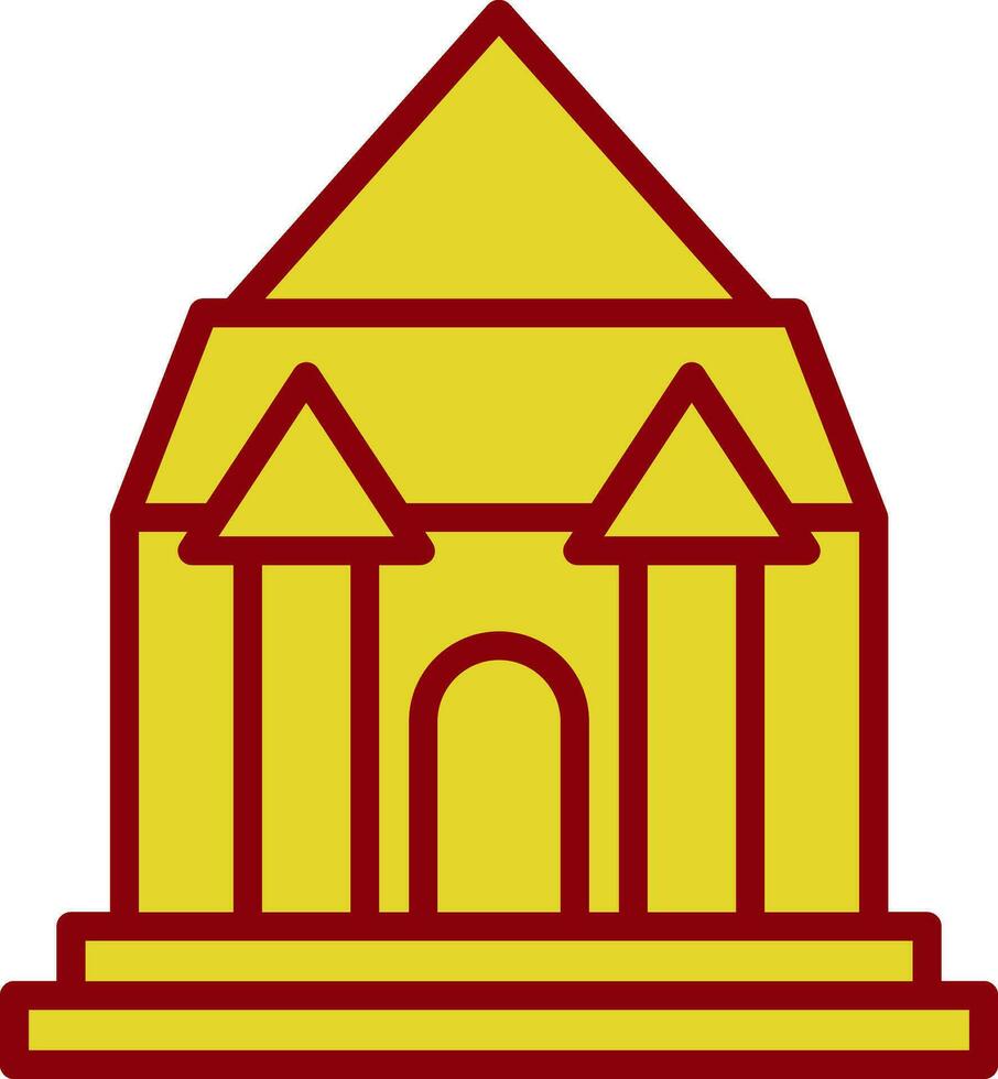Keukenhof castle Vector Icon Design
