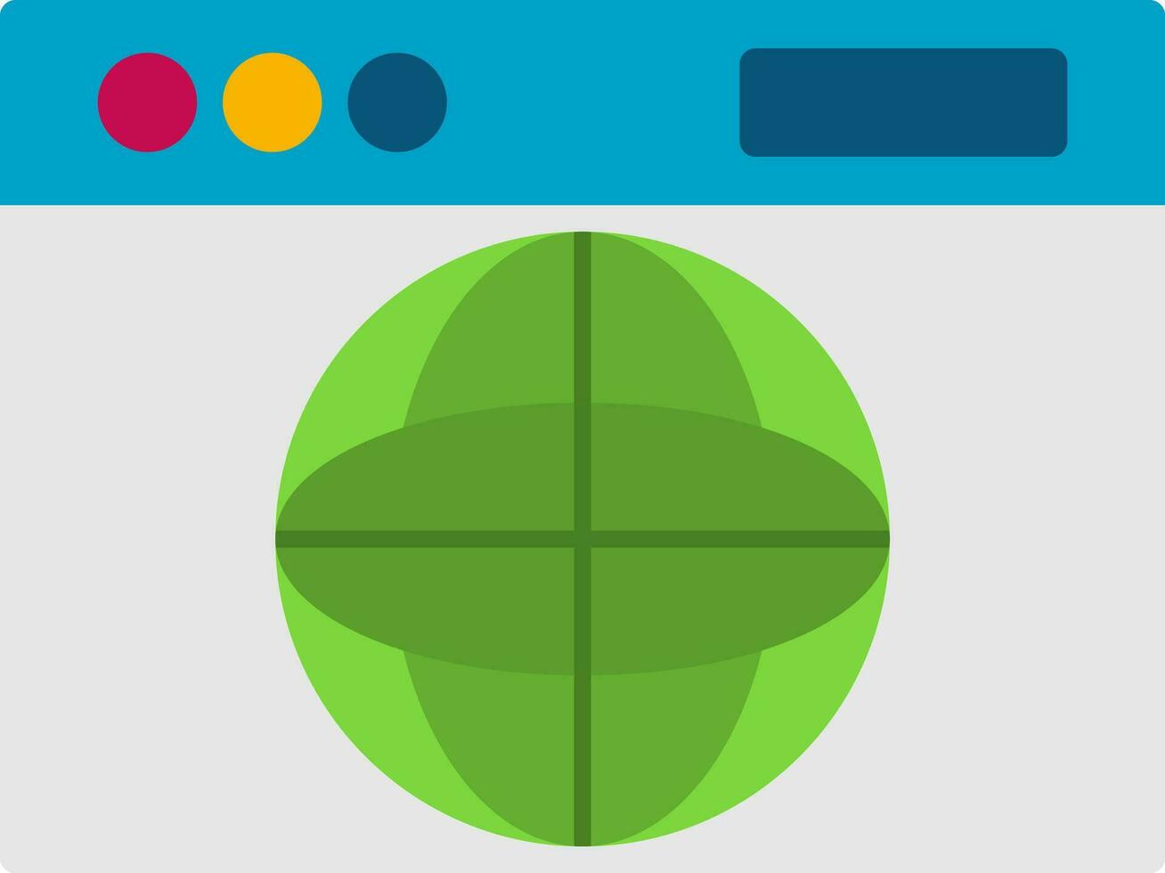 Web browser Vector Icon Design
