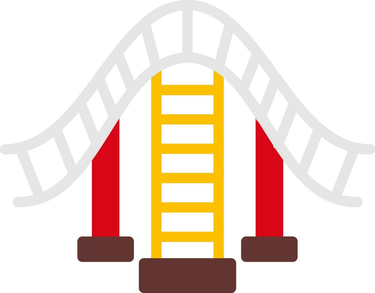 Roller coaster Vector Icon Design