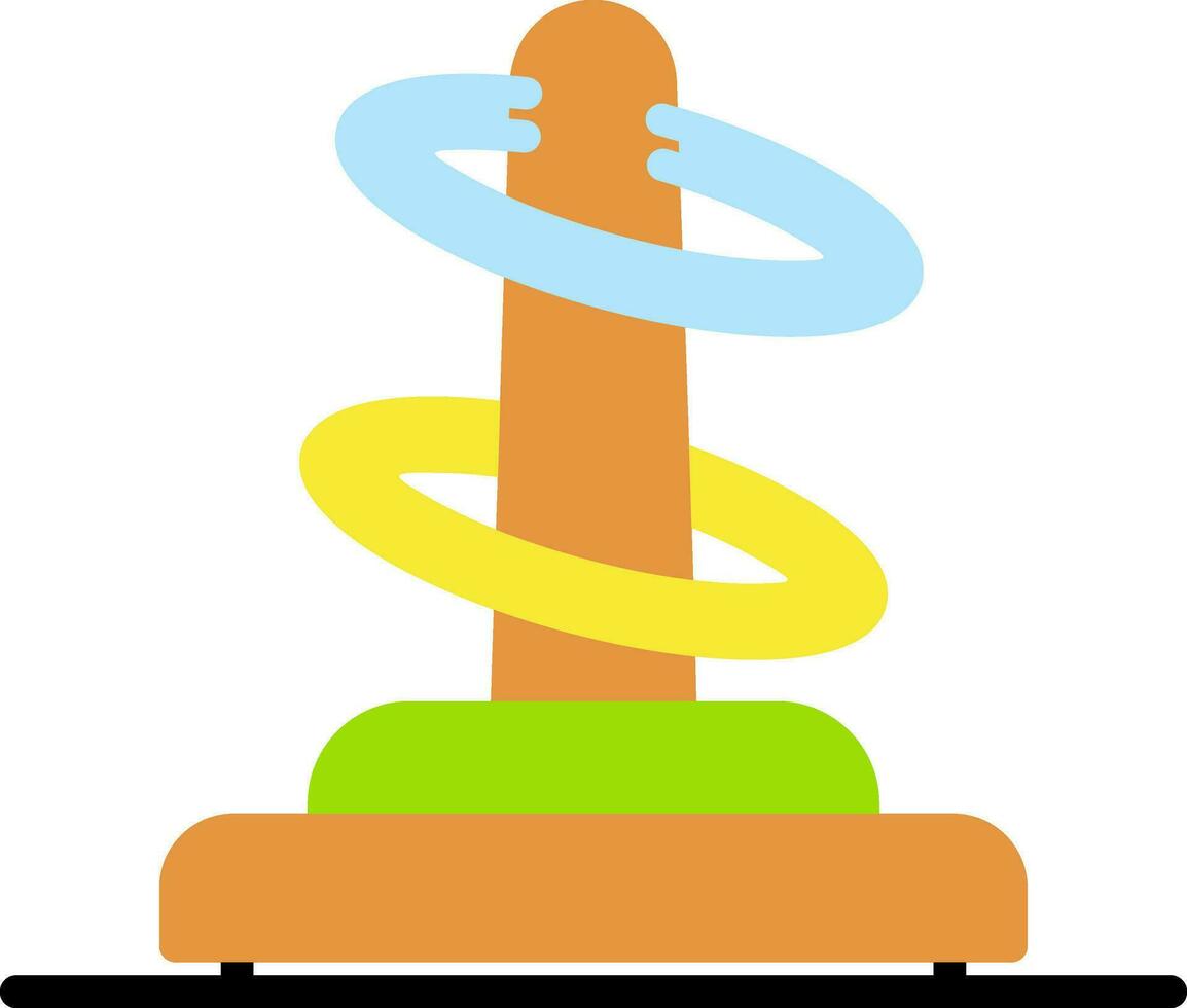 Ring toss Vector Icon Design