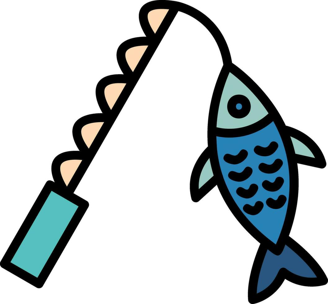 Fishing Vector Icon Design