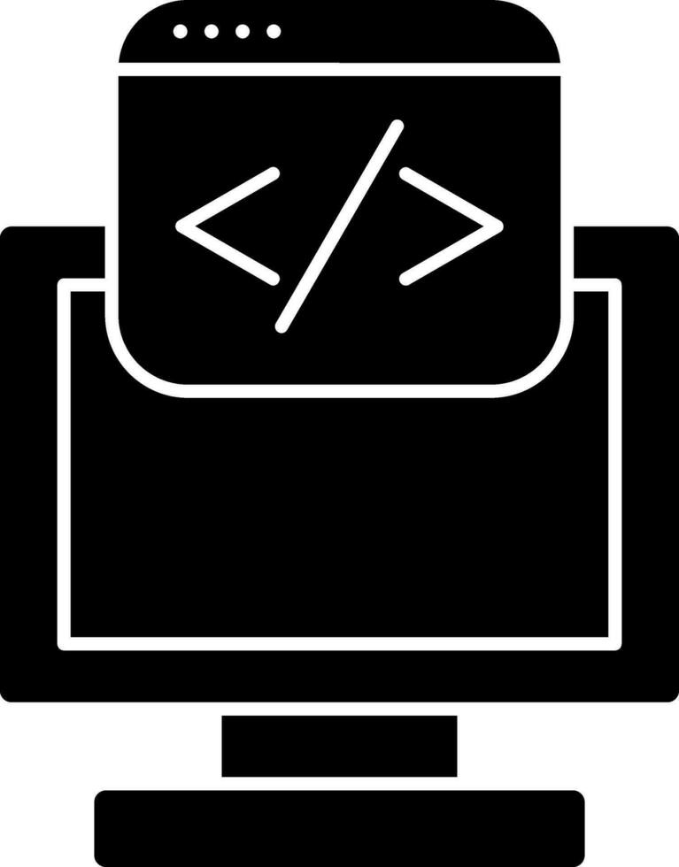 diseño de icono de vector de programación web