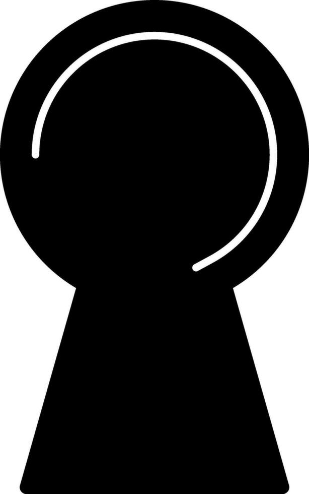 Keyhole Vector Icon Design