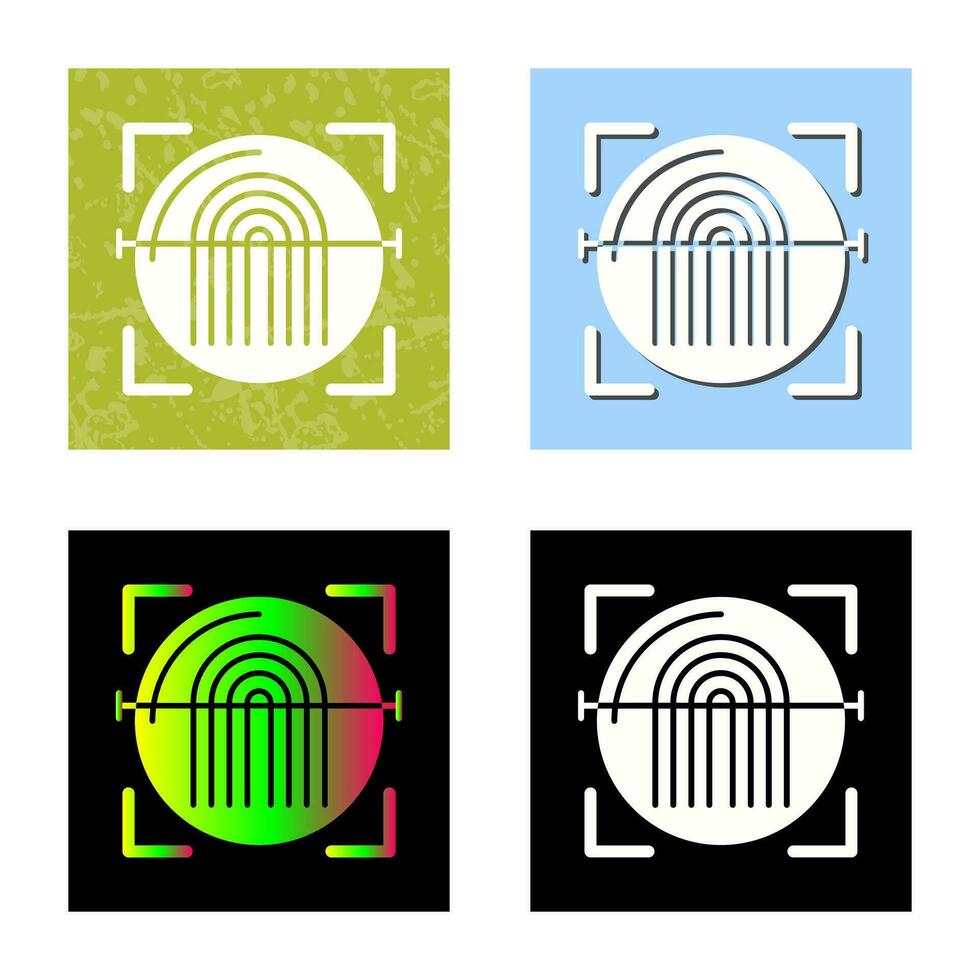 Fingerprint Scanner Vector Icon