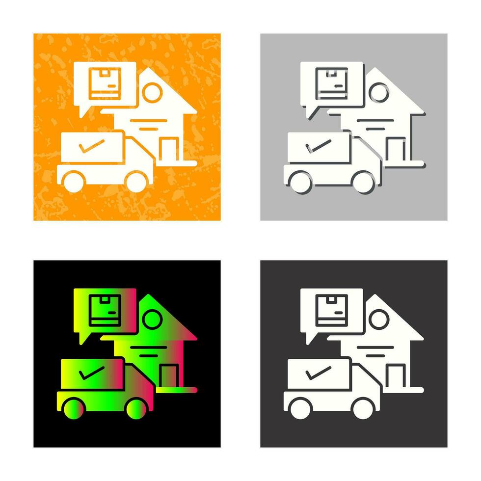 Package Receiving Vector Icon