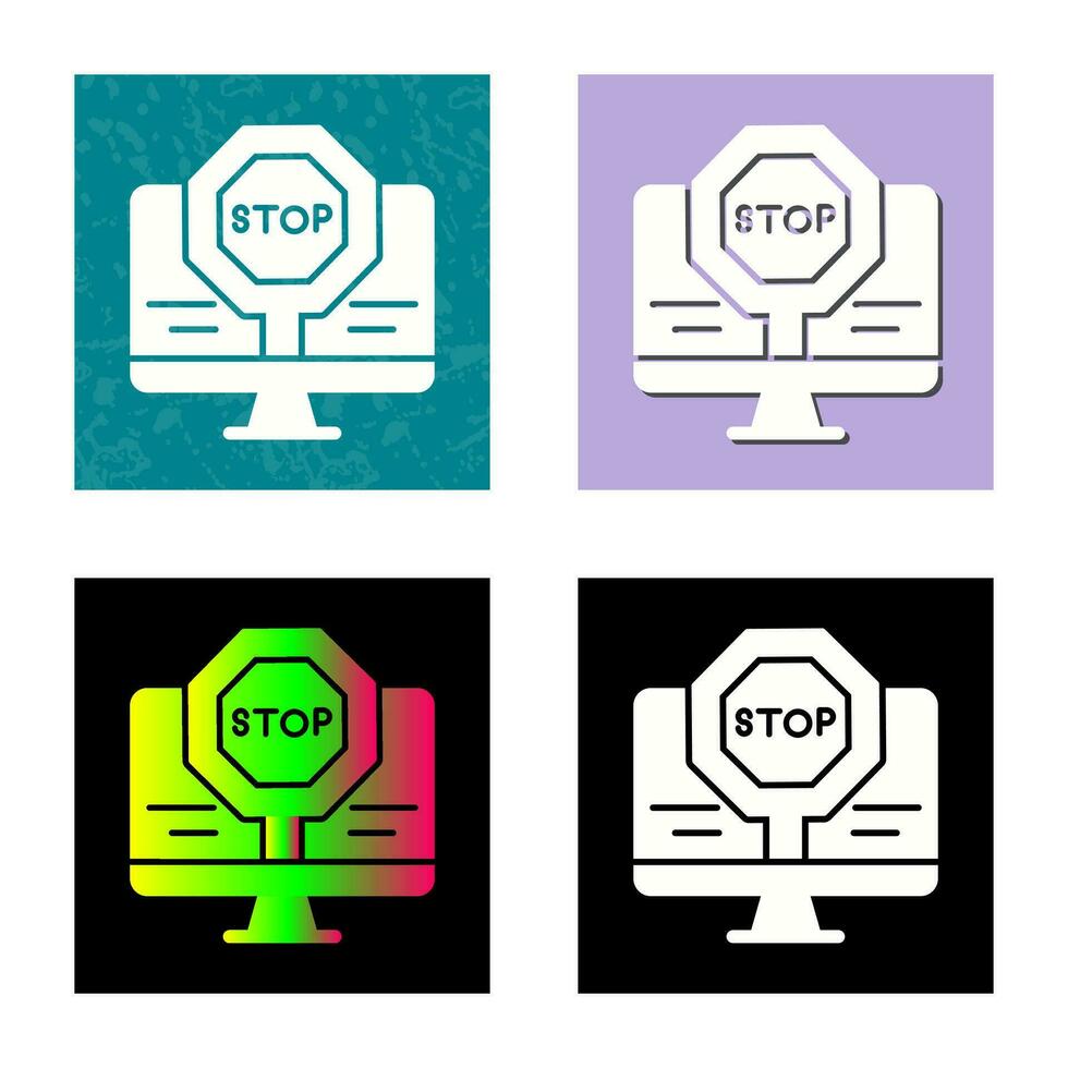 Stop Vector Icon