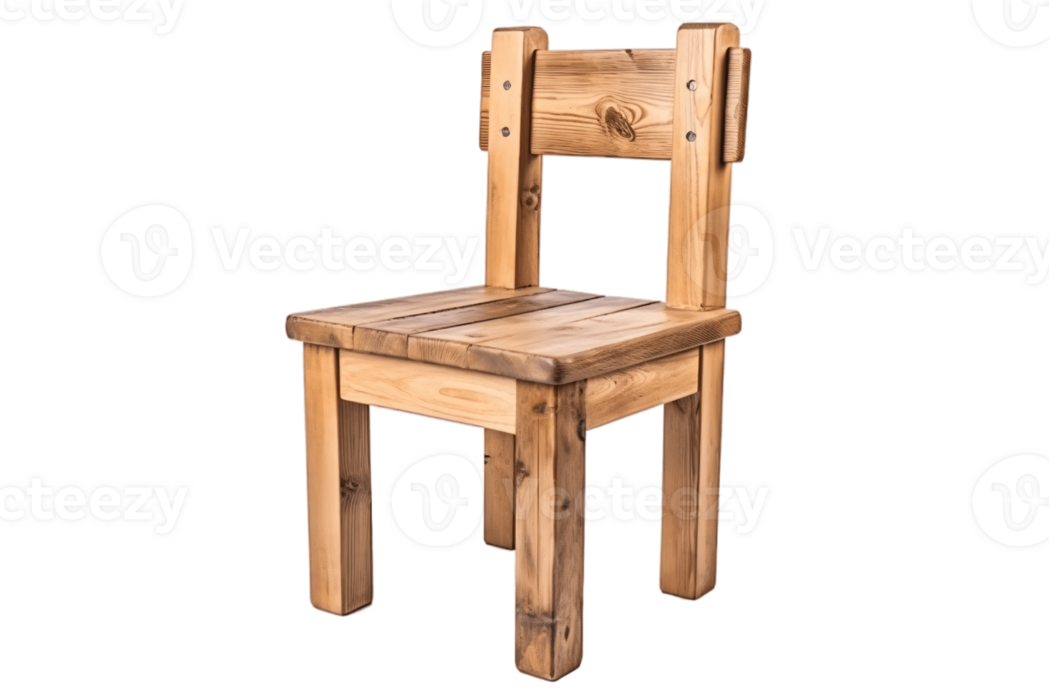Wooden chair isolated on transparent background png
