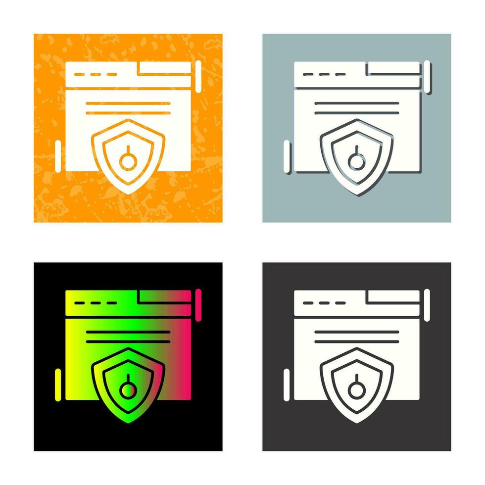 Web Security Vector Icon