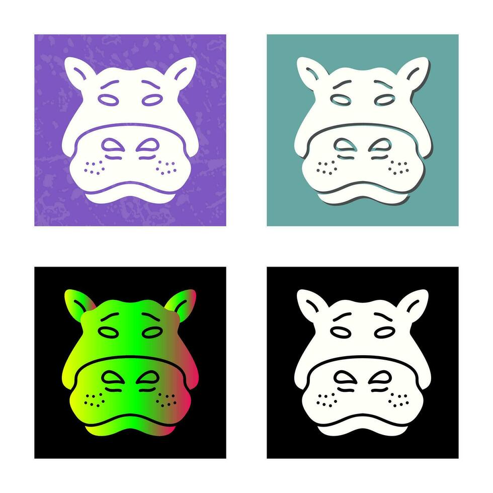 Hippo Vector Icon