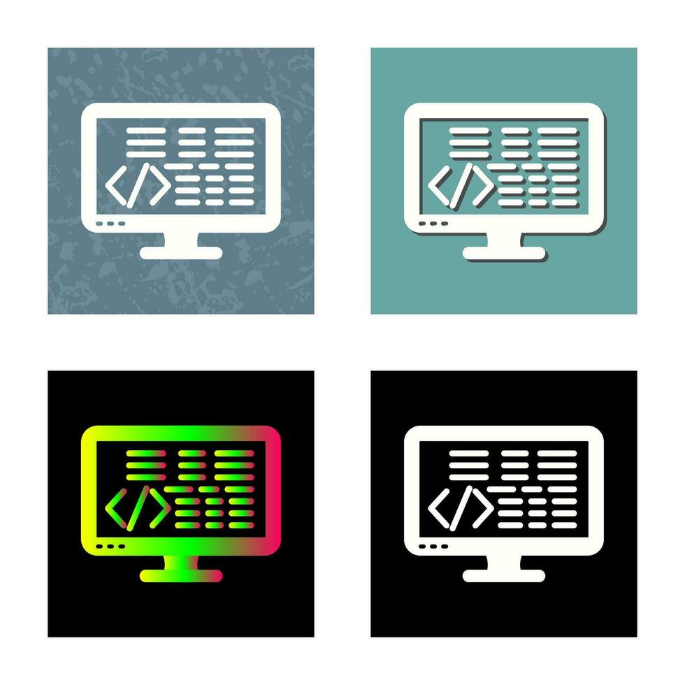 icono de vector de codificación