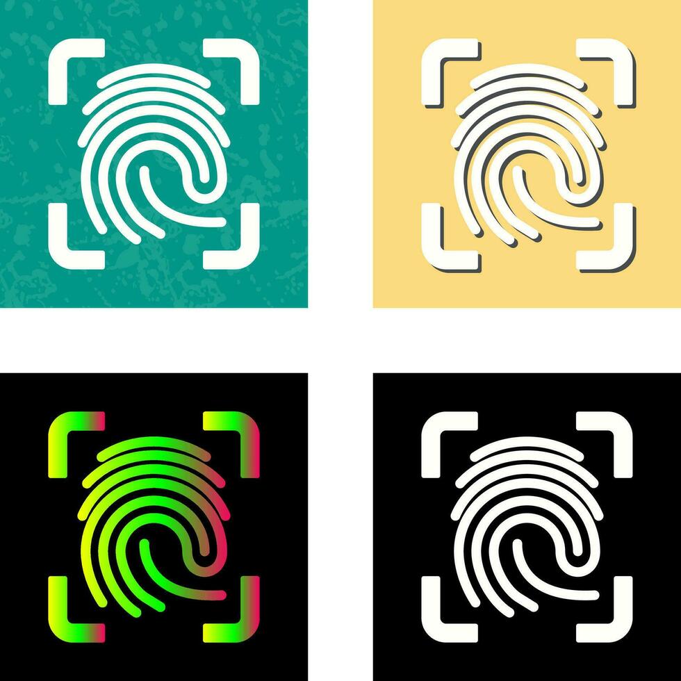 Finger Print Vector Icon