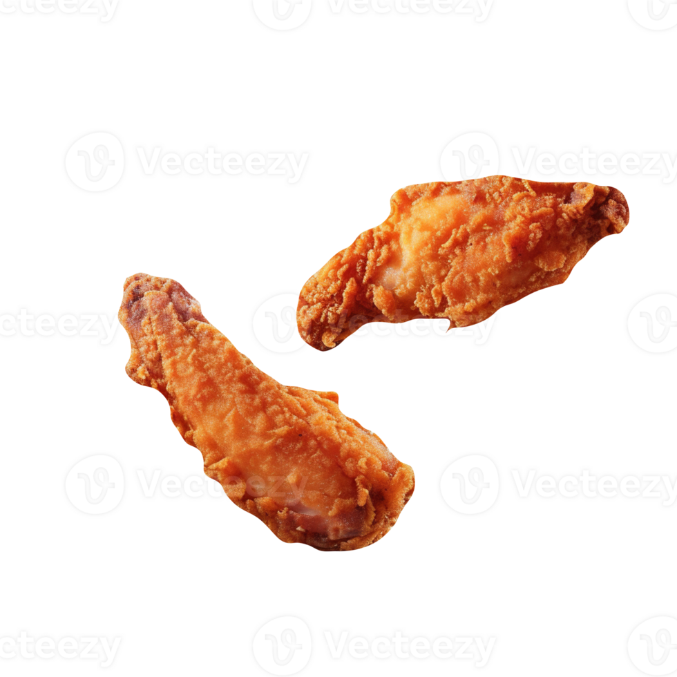 Tasty fried chicken isolated on transparent background png