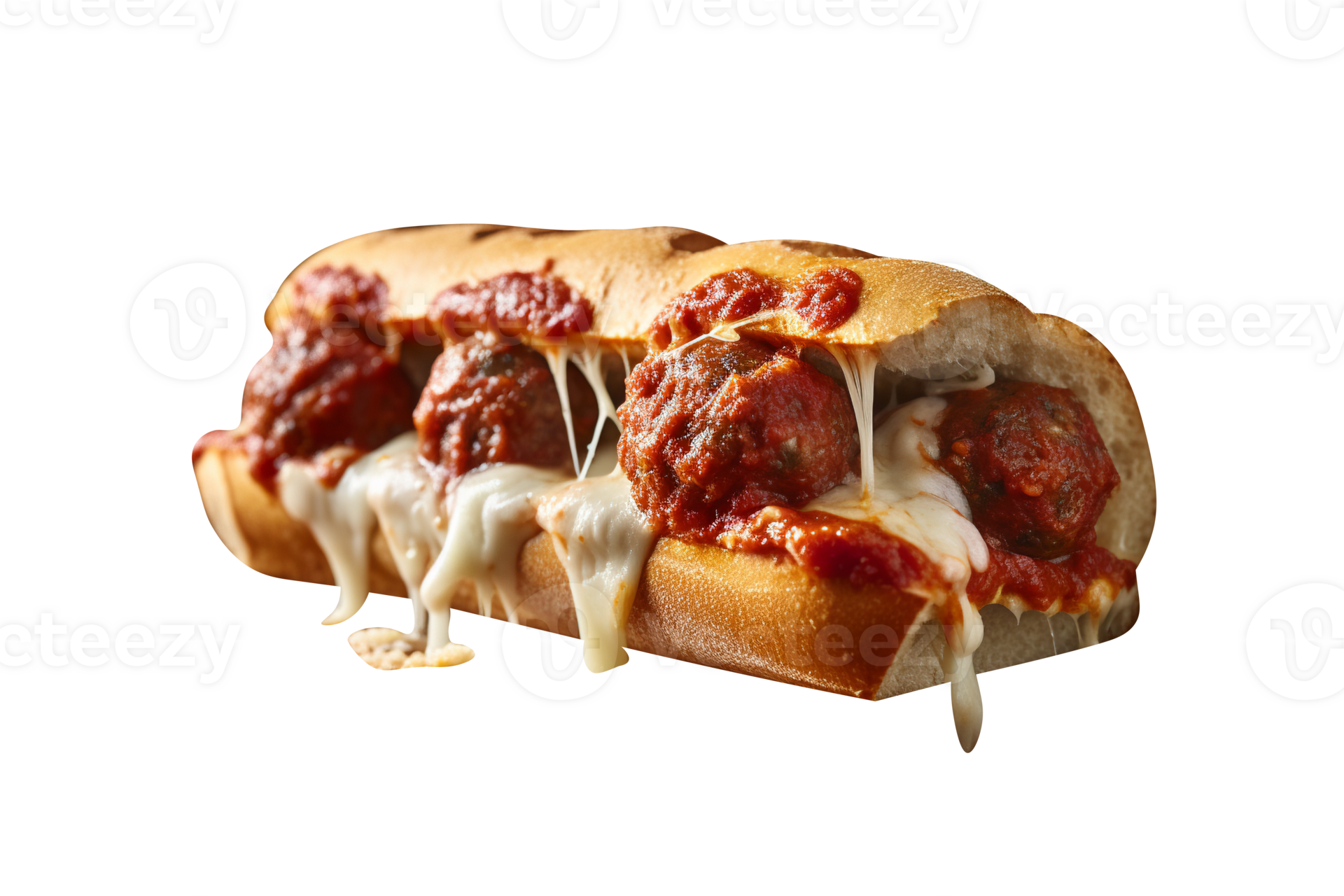 Tasty meatballs sandwich on transparent background 25228121 PNG