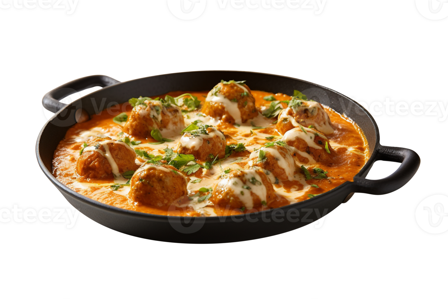 Frais malai kofta plat isolé sur transparent Contexte png