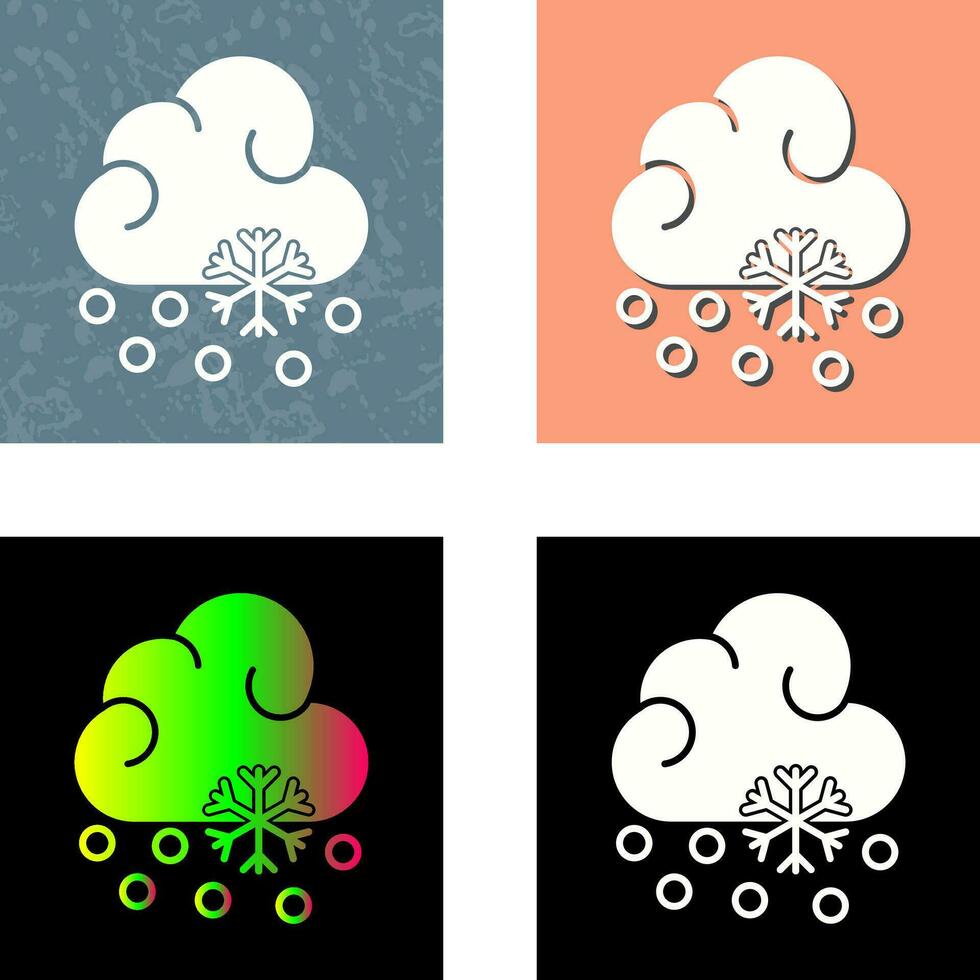 Snow Fall Vector Icon