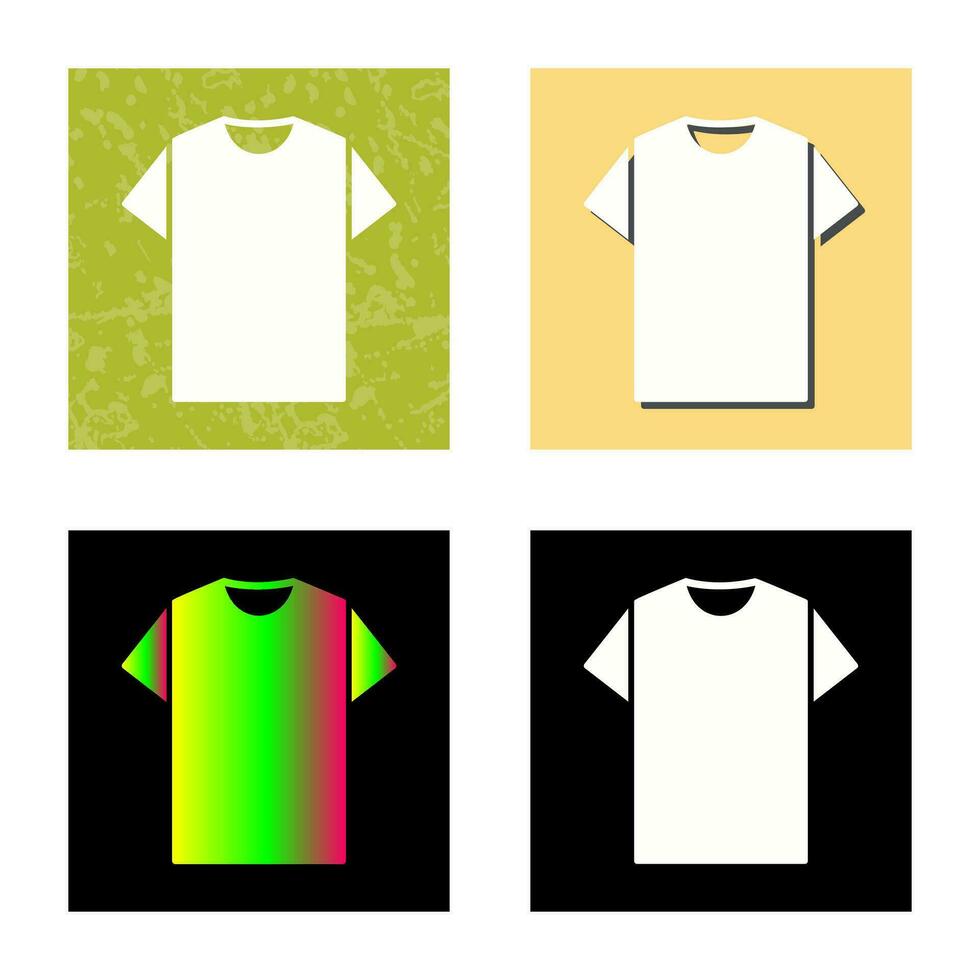 llanura t camisa vector icono