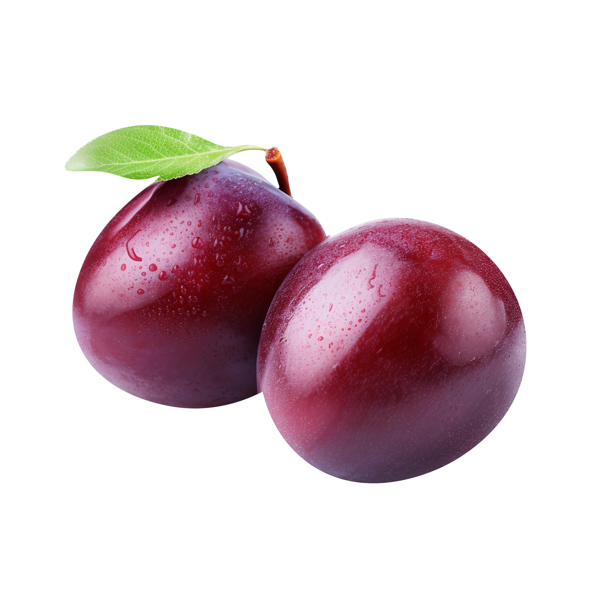 Fresh plum fruit pair isolated on transparent background 25228494 PNG