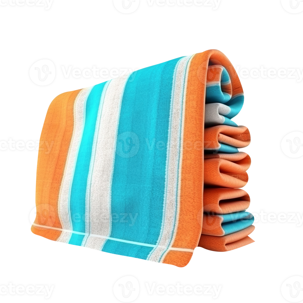 Beach towel isolated on transparent background png