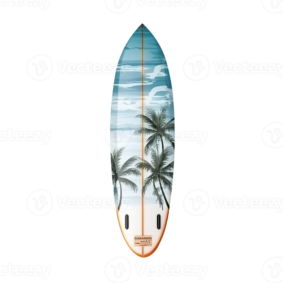 Beautifull water surfboard isolated on transparent background png