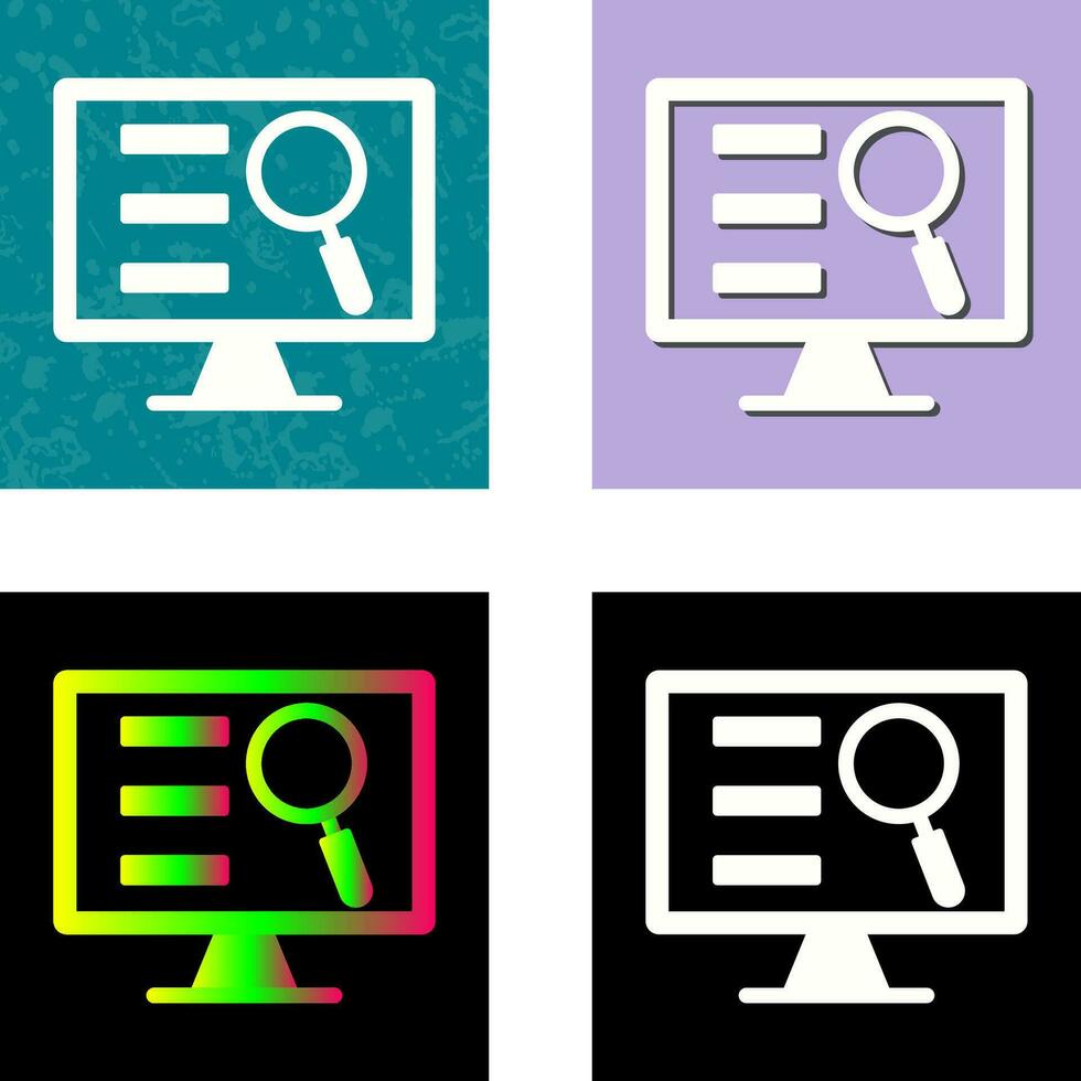 Monitor Screen Vector Icon