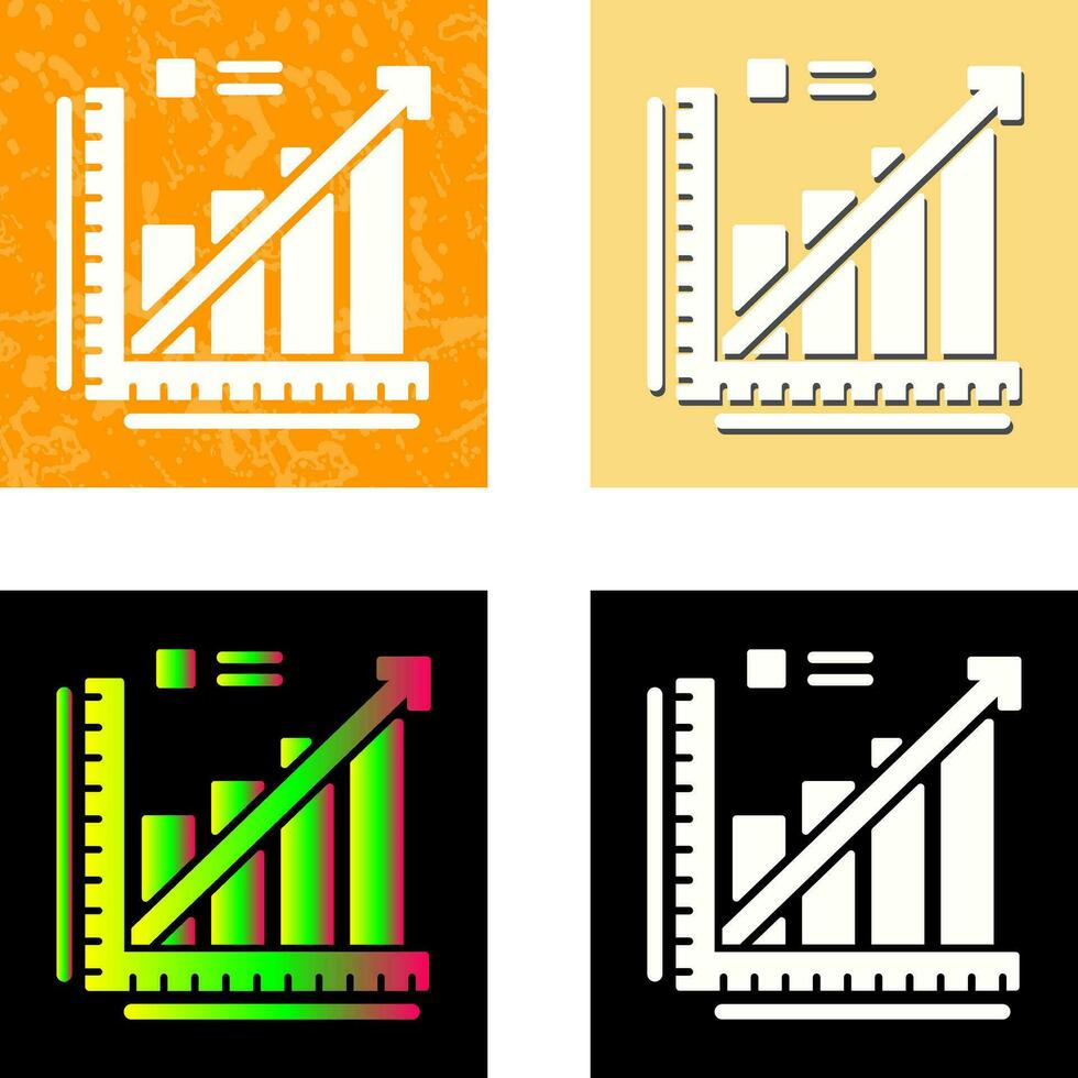 Line Graph Vector Icon