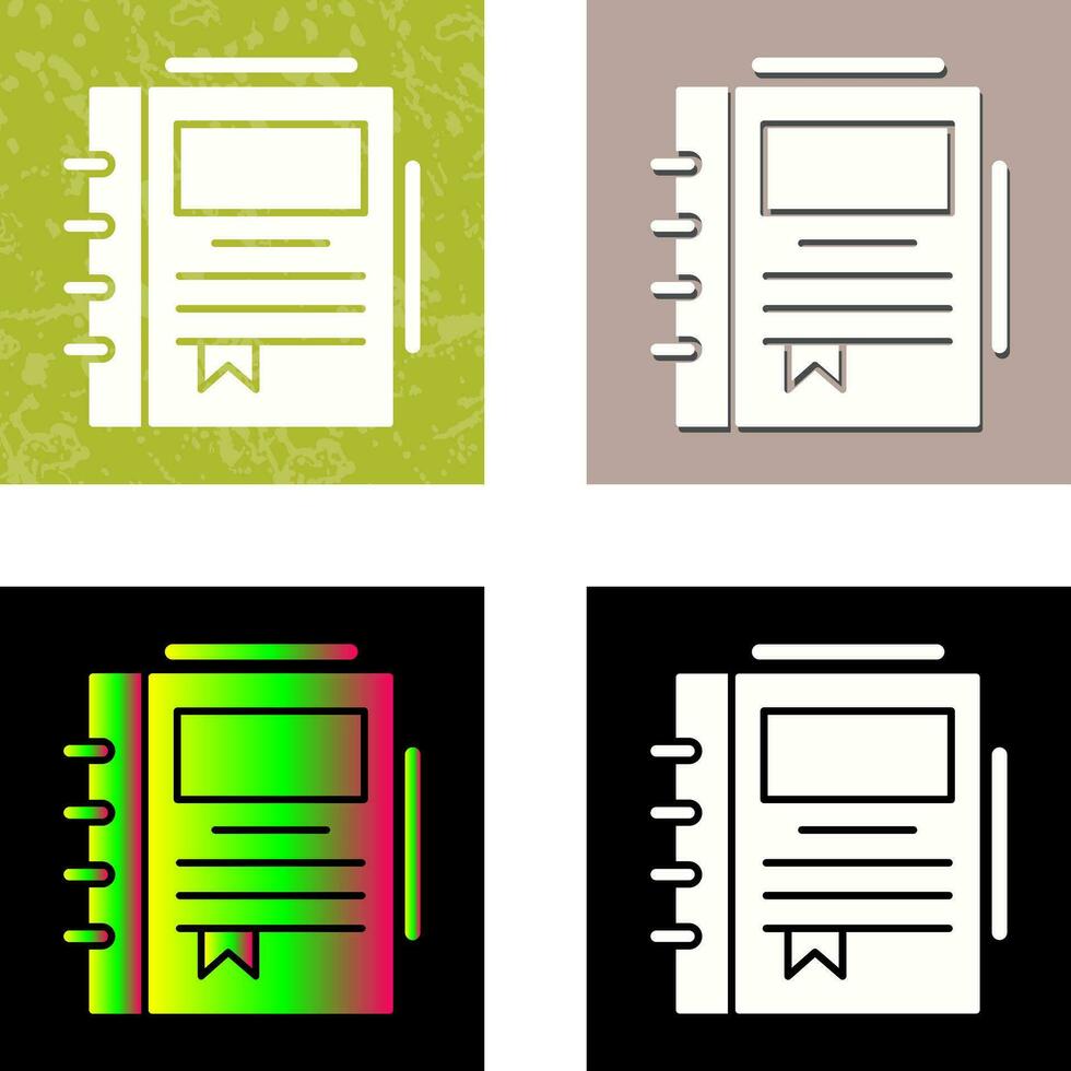 Spring Notebook Vector Icon