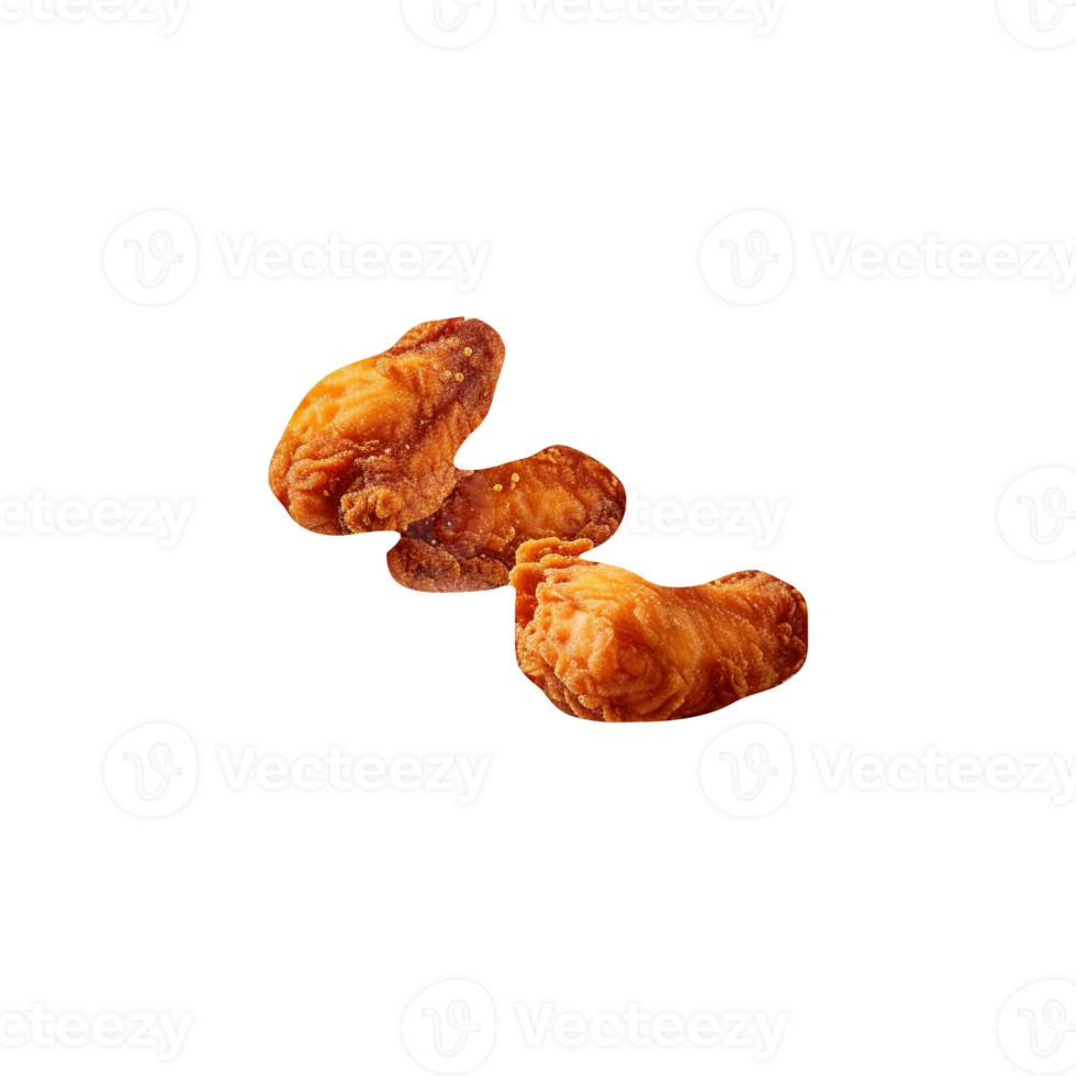 Tasty fried chicken isolated on transparent background png
