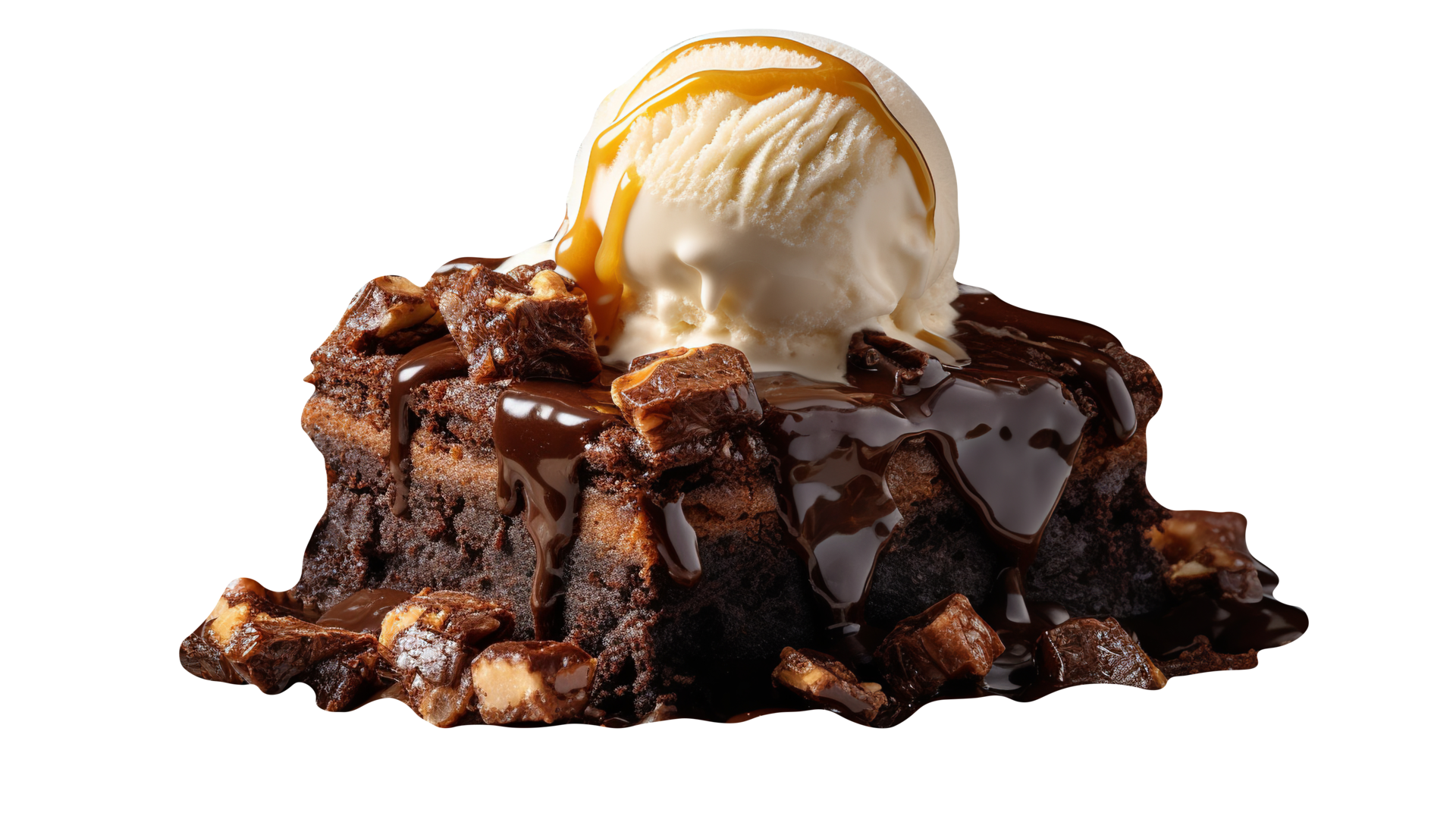 Tasty brownies ice cream isolated on transparent background 25229477 PNG