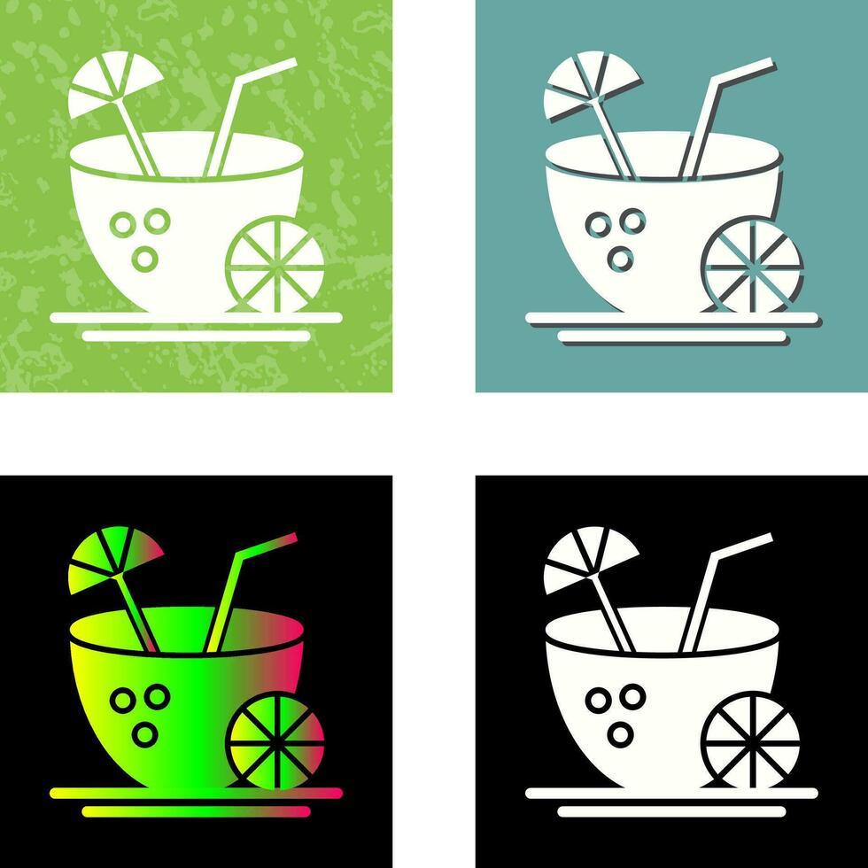 Coconut Drink Vector Icon