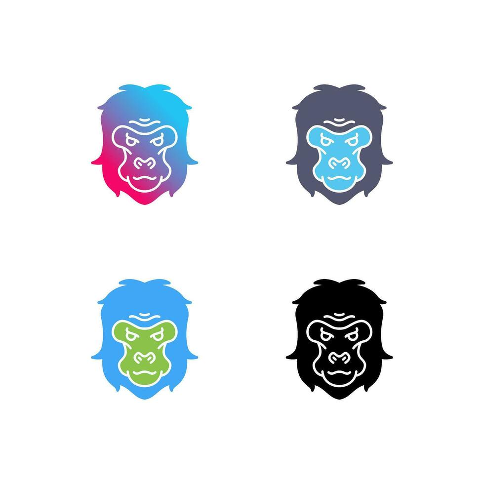 Gorilla Vector Icon