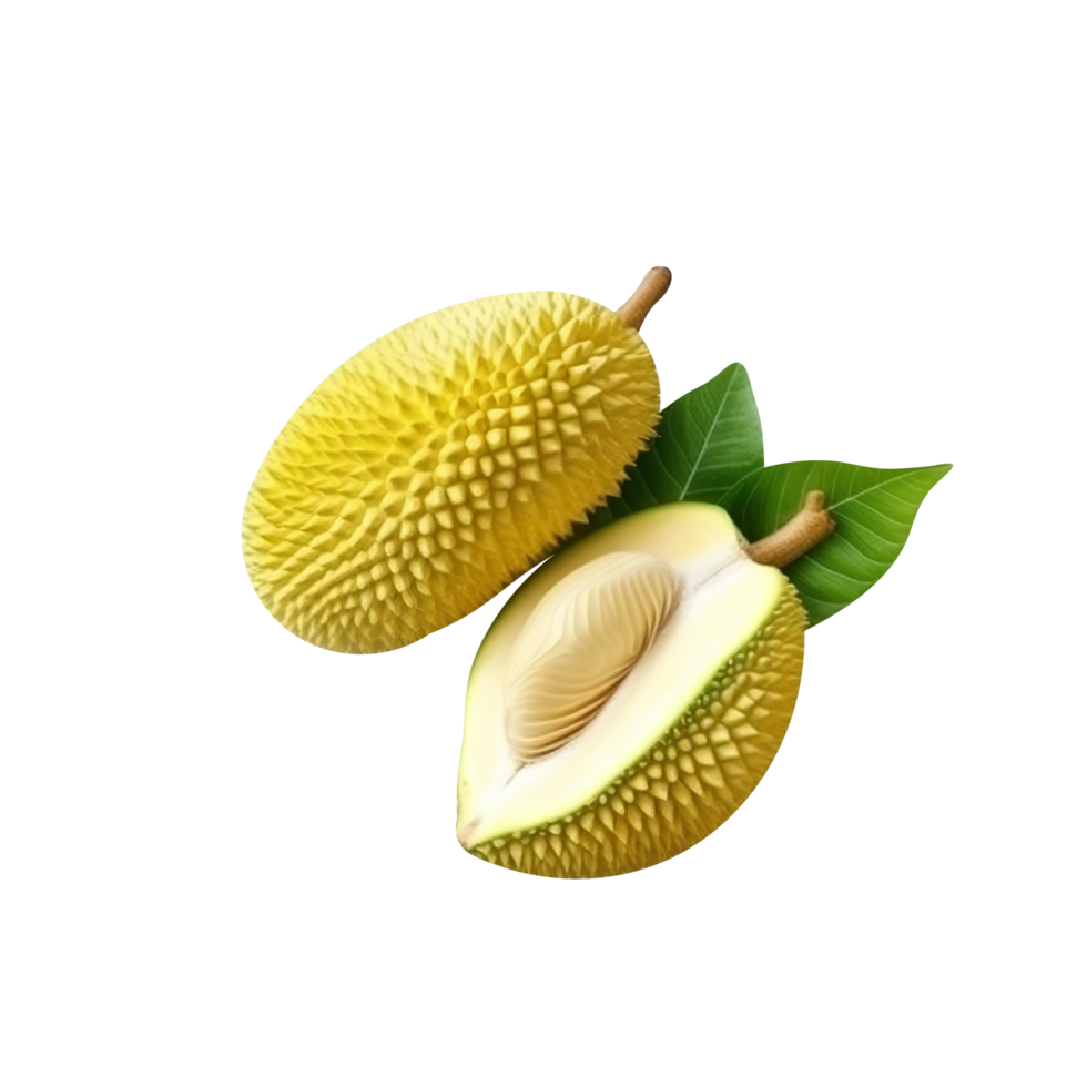 Fresh jackfruit isolated on transparent background png