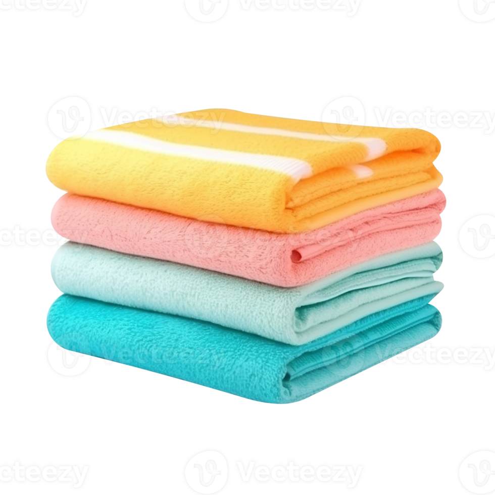 Beach towel isolated on transparent background png