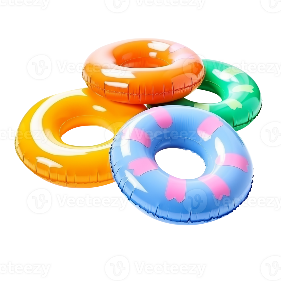 Beach life saving tube isolated on transparent background png