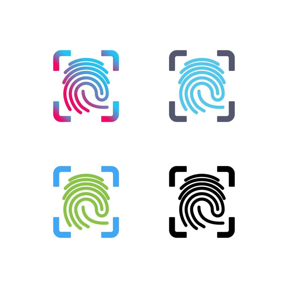 Finger Print Vector Icon