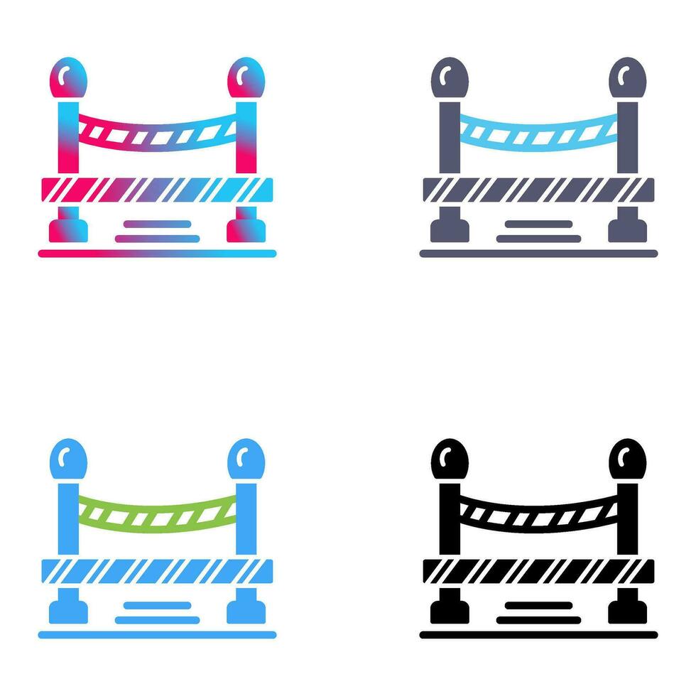 Do Not Cross Line Vector Icon