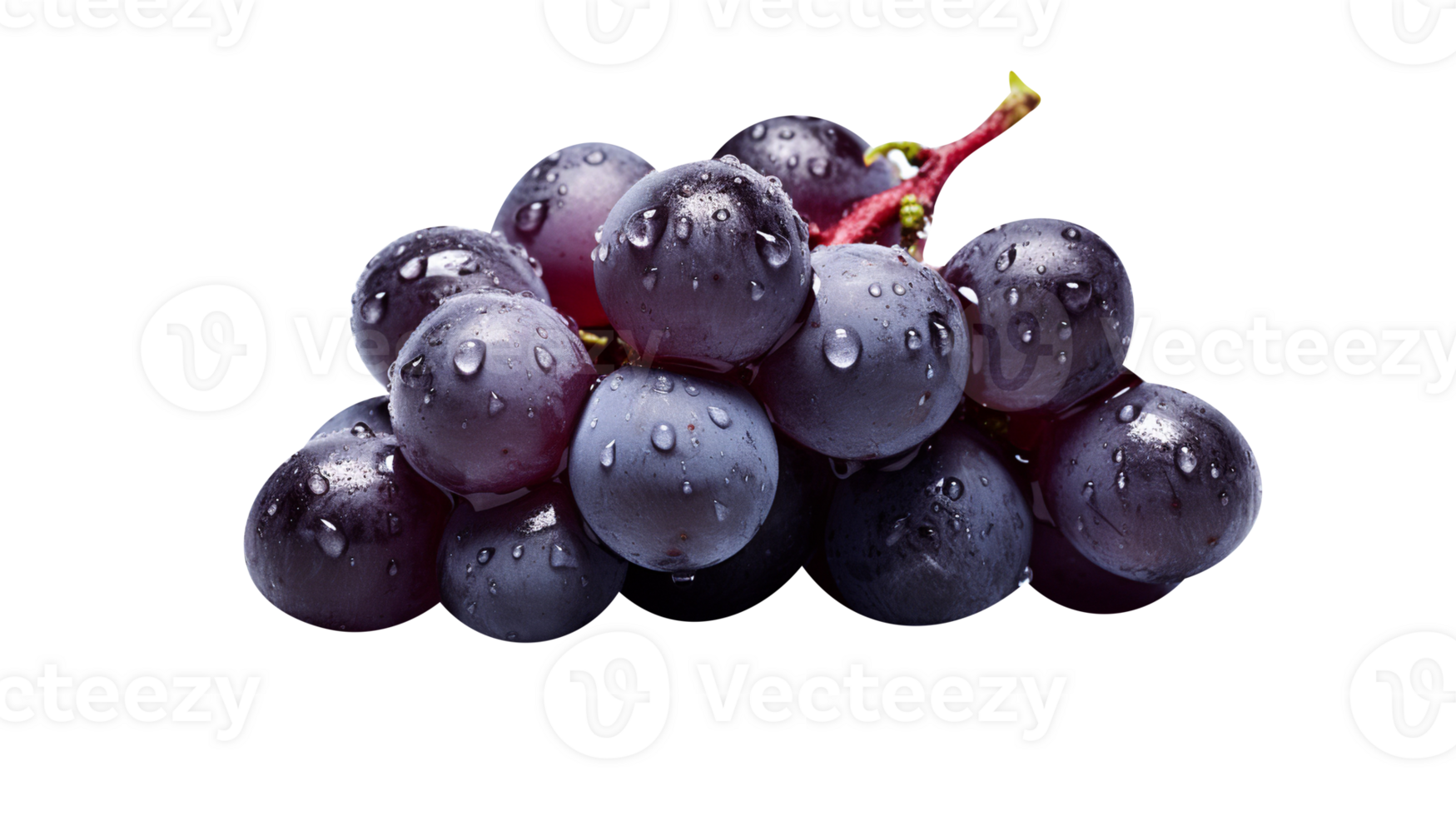 Fresh bunch of grapes isolated on transparent background png