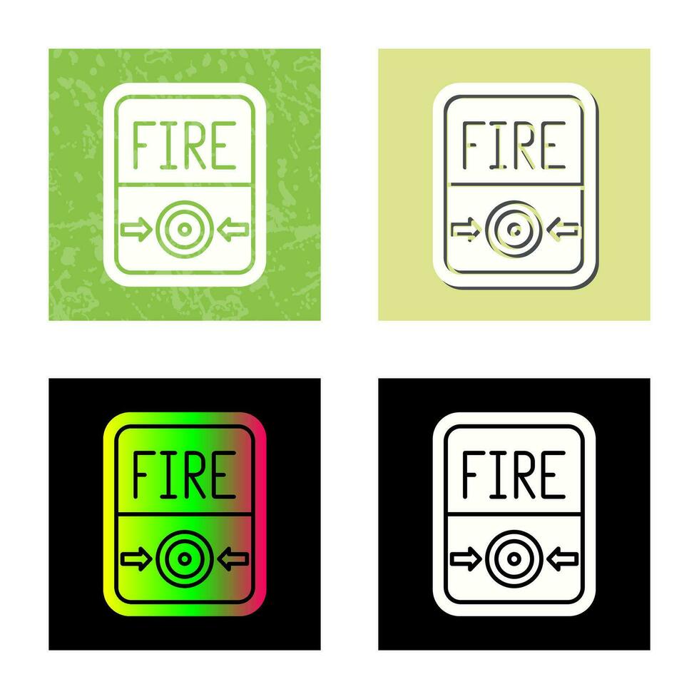 Fire Button Vector Icon